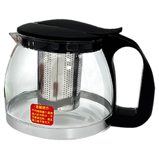 RECHES 瑞齊士 開喜奉茶壺 1300ml 耐熱玻璃 304不鏽鋼濾網 茶壺, 1.3L, 1個