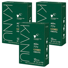KANU 低咖啡因美式即溶咖啡, 1.6g/包, 10包/盒, 10條, 3盒
