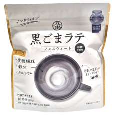 九鬼 黑芝麻拿鐵 (無加糖), 含食物纖維、鐵分、鈣質，冷熱皆宜, 100g, 1包