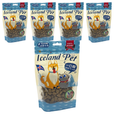 Icelandpet 冰島伙伴 全原肉乾鮮一口酥 小顆粒,5包,100g,白身魚+鯡魚塊, 白身魚 + 鯡魚塊