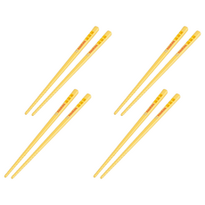 PiYOPiYO 黃色小鴨 兒童筷子，PP材質安全耐用，表面小鴨俏皮可愛, 0.7 x 16.2 x 0.7cm, 黃色, 4雙