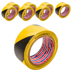 斑馬膠帶 警示膠帶, 48mm (2'')寬, 25M長, 0.18mm厚, 48mm x 25m, 黑黃色, 8個
