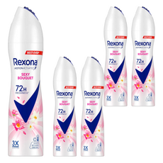 Rexona 蕊娜 制汗爽身噴霧 媚惑香氛135ml*5瓶, 135ml