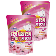 依必朗防霉抗菌洗衣精補充包 粉櫻香氛 1800g, 1.8kg, 2包