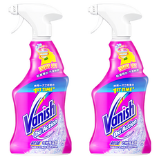 Vanish 漬無蹤 衣物預潔劑, 獨特噴嘴設計, 10倍活氧因子, 專業SGS認證, 500ml, 2瓶
