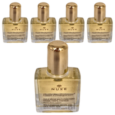 NUXE 巴黎歐樹 全效晶亮精華油 10ml - 臉部、身體、頭髮適用, 5瓶
