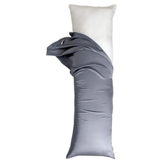 三合苑HOMESense 頂級60支100%純天絲長抱枕 - 150x50cm 台灣製造, 150 x 50cm, 靜謐藍