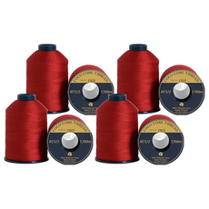 COTTONVILL 高級縫紉機線 Set, 45'S/2 色號C023 1700公尺 2入, C023, 4捲