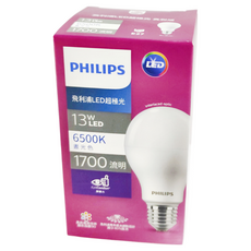 PHILIPS 飛利浦 LED超極光真彩版球泡燈 13W, 晝光色, 1個