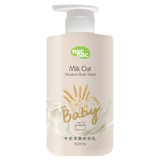nac nac 牛奶燕麥沐浴乳, 500ml, 1瓶