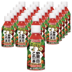 KAGOME 可果美 野菜一日100%蔬果汁，12種蔬菜，100%原汁含有率，補充營養, 280ml, 24瓶