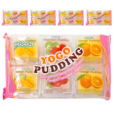 COCON 可康 YOGO 椰果布丁綜合水果風味 Set 6個, 35g, 5袋