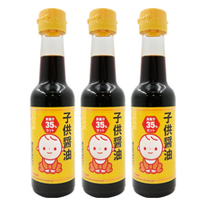 Yamaka 子供醬油, 低鈉減鹽35% 寶寶食品調味, 150ml, 3瓶