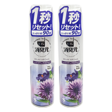 KOBAYASHI 小林製藥 消臭元 浴廁芳香噴霧 舒壓花香 280ml, 2個