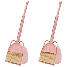 兒童小掃把 Set 2, 粉色迷你小巧乾濕兩用, 粉色, 2個