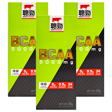 RED COW 紅牛 聰勁即溶BCAA 5000mg 檸檬口味, 26g, 3盒