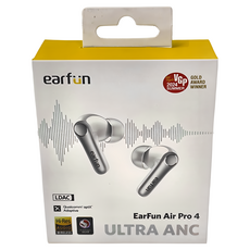 Earfun Air Pro 4 降噪真無線藍牙耳機，高清無損音質，次世代音頻解碼, TW600W, 銀白色