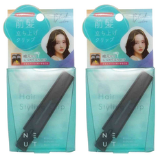 Beauty World 瀏海造型夾, 黑色, 2個