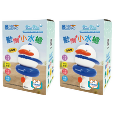 小牛津 BiuBiu歡樂小水槍, QQ鴨造型, 按壓噴水, 4-6M射程, QQ鴨, 2個