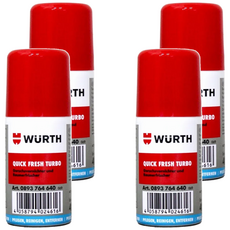 WURTH QUICK FRESH TURBO 車輛空調系統清潔劑，40ml, 4瓶