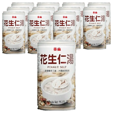 泰山花生仁湯，老師傅手工選，大顆綿密鬆軟, 320g, 12罐