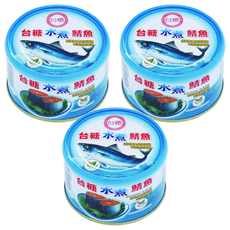 台糖 水煮鯖魚, 保證無食品添加物, 不添加防腐劑, 雙潔淨標章, 220g, 3罐