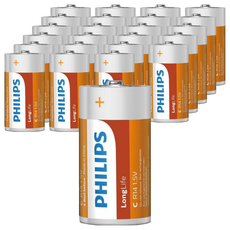 PHILIPS 飛利浦 2號碳鋅電池, 24顆, 1組