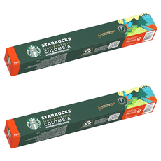 STARBUCKS 星巴克 哥倫比亞單品膠囊咖啡 Nespresso咖啡機適用, 5.7g, 10顆, 2盒