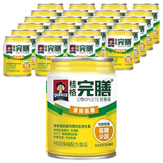 QUAKER 桂格 完膳 營養素 原味低糖, 250ml, 24罐