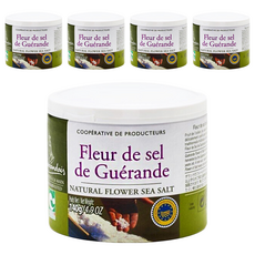 Le Paludier Guerande 葛宏德 法國頂級海鹽, 140g 罐裝, 來自法國布列塔尼葛宏德, 天然鹽之花, 5罐