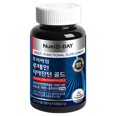 뉴트리디데이 프리미엄 루테인 지아잔틴 골드 30g, 60정, 4개