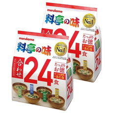 Marukome 綜合味噌湯 Set, 4種口味 x 6包, 共24包, 432g, 2袋