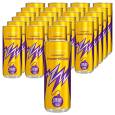 COMEBEST 康貝特 PowerBOMB 爆能能量飲料, 微氣泡 黃金比例 225ml*24入, 24罐