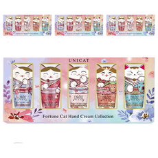 UNICAT 變臉貓 花香系列手霜禮盒5入組 (藍風鈴/玫瑰/依蘭/櫻花/茉莉)，質地輕盈保濕, 4盒