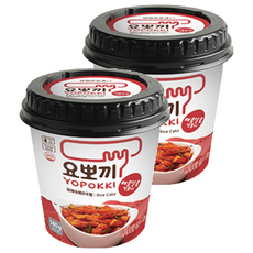 YOPOKKI 辣炒年糕杯 韓國原裝進口 微波即食, 140g, 2個