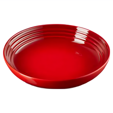LE CREUSET 義麵盤 22cm 730g 900ml 櫻桃紅，精緻餐具，提升用餐體驗, 1個
