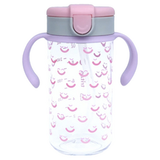 evorie 愛得利 Tritan 吸管水杯, 300mL, 6個月以上寶寶適用, 不含雙酚A(BPA)和雙酚S(BPS), ED-105/PP 眉開眼笑, 1個