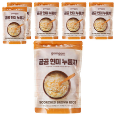 Gomgom Rice 糙米鍋巴, 韓國糙米製成, 香酥美味, 口感酥脆, 夾鏈袋包裝, 方便保存, 500g, 6包