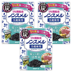 興家安速 Nonsmel冰箱脫臭劑 冷藏室用，活性炭1年間脱臭, 3個