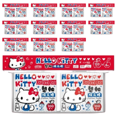 Hello Kitty 凱蒂貓 塑軸棉花棒 Set, 100入x2, 12包, 100支