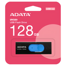 ADATA 威剛 隨身碟 UV320 藍色, 128GB, 1個