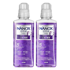 LION 獅王 NANOX one 奈米樂 洗淨超濃縮洗衣精 抗菌消臭, 640g, 2瓶