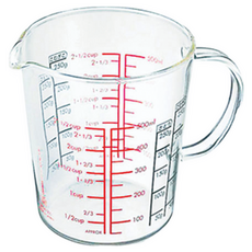 HARIO 玻璃手把量杯 CMJW-500, 500ml, 1個, Clear