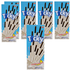 UNIFIRMS TICKY 牛奶巧克力棒餅，含鈣, 18g, 6盒