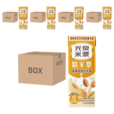 光泉 糙米漿，經典烘烤花生香，無添加防腐劑，含0.5份堅果種子，7 fl.oz.(200ml)，24入, 120入