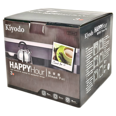 Kiyodo 不鏽鋼笛音壺, 3L, TY-040, 1個
