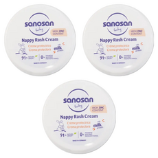 sanosan baby re:mind 極潤全效修護膏 150ml, 持久保濕 深層滋養 適合敏感肌膚 溫和護理 四效合一 保濕修護 質地滑順, 3罐
