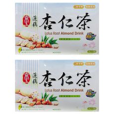 京工 蓮藕杏仁茶 10入, 減糖12%, 台灣傳統茶飲系列, 30g, 10包, 2盒