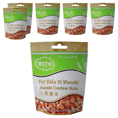 HITO 山葵腰果, 口感酥脆, 粒粒飽滿, 100公克, 100g, 6包