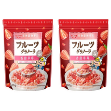 NISSIN 日清 綜合水果穀物脆 香甜草莓, 高溫烘焙, 含膳食纖維, 400g, 2包